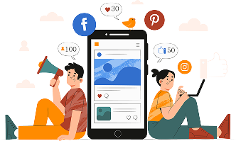 Social media advertising services by RVK Digital Marketing Solutions for Facebook, Instagram, and online brand engagement in Madurai